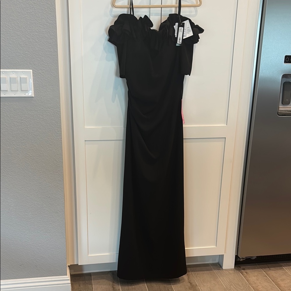 Xscape Black strapless Gown Cocktail